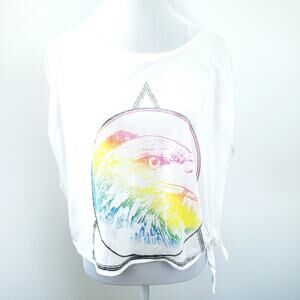PacSun Eagle Sleeveless Top Boho Open Arms Small Boho, Open Arm Hole Festival